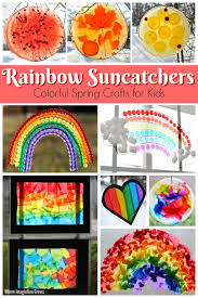 Rainbow Suncatcher Crafts Kids Can Make In 2020 Toddler Arts And Crafts Suncatcher Craft Spring Crafts For Kids