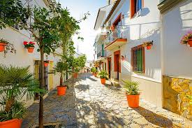 Find best spain wallpaper and ideas by device, resolution, and quality (hd, 4k) from a curated website list. Hd Wallpaper Summer Trees Street Spain Estepona Iberian Peninsula Architecture Wallpaper Flare