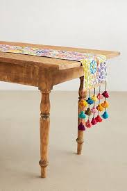 Tassel Stitch Table Runner Table Runners Decor Handmade Home Decor