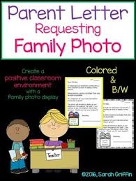 Create A Positive Classroom Environment With A Display Of The Students Family Photos This Print And Go Letter To Parents Classroom Pictures Preschool Family