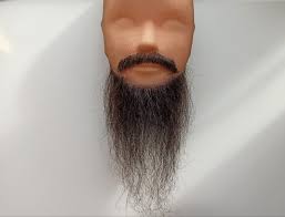 Fake Realistic Black Beard for Black Man, Handmade From Natural Hair, a  Costume Accessory for Theater #29