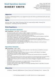 Associate financial services professional at charles schwab indianapolis, indiana 247 connections. Operations Associate Resume Samples Qwikresume