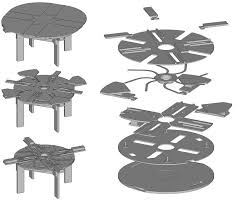 Buy Plans Expanding Round Table Diy Furniture Plans Table Plans