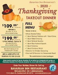 Hello there will be 4 of us for dinner, and are looking for excellent food, w/ a nice countryesque atmosphere, no more than an hour away. Here S Where You Can Order Thanksgiving Dinner From Locally