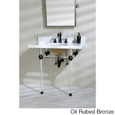 vintage carrara marble 36 inch console