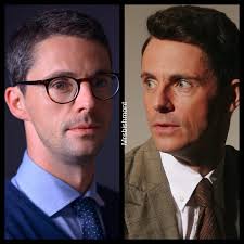 It seems that his eye color changes depending