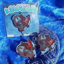 Pacific rim coloring pages sketch coloring page. Raijin Lapel Pin Pacific Rim Kaiju Glow In The Dark Etsy
