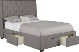 Elise king upholstered storage bed in a box in gray for sale online ebay. Upholstered Bed With Storage King