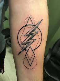 Modified Flash Symbol Done By Shane At Studio 13 In Orlando Flash Tattoo Tattoos Bolt Tattoo