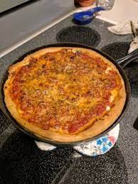 Chicago Style Deep Dish Pizza Recipe Food Com Recipe Chicago Style Deep Dish Pizza Deep Dish Pizza Deep Dish