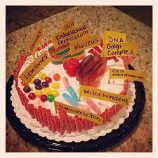 To ensure that your plant cell cake is scientifically accurate, you'll need to dye your frosting two different colors. Pin By Harley Walls On School Stuff Cell Model Animal Cells Model Animal Cell