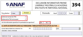 Check spelling or type a new query. Anaf Pregateste Modificarea Declaratiei 394 Din Ianuarie Se Vor Cere Date Aferente Operatiunilor Taxabile Cu Persoanele