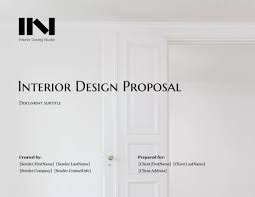 Interior Design Proposal Template Get Free Sample Proposal Templates Templates Design