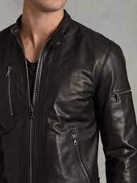 Lambskin Leather Jacket Mens Fashion Edgy Lambskin Leather Jacket Leather Jacket