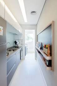 Its difficult to discern that this kitchen was designed with five children in mind. 31 Stylish And Functional Super Narrow Kitchen Design Ideas Digsdigs