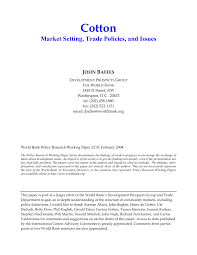 Check spelling or type a new query. Pdf Cotton Market Setting Trade Policies And Issues