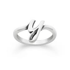 Script Initial Ring Initial Ring Silver Initial Ring Rings