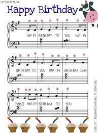 Happy birthday with letters by kids lvl 2 piano sheet music. Happy Birthday Easy Piano Music Easy Piano Sheet Music Clarinet Sheet Music Piano Music
