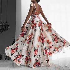 Bohemian Floral Maxi Dress Flower Maxi Dress Floral Print Maxi Dress Bohemian Floral Maxi
