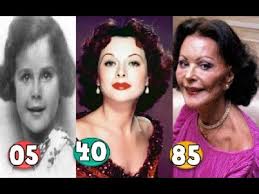 She is best known for her beauty and stardom on the silver screen in the 1930s and 40s. Hedy Lamarr Transformation From 05 To 85 Years Old Youtube
