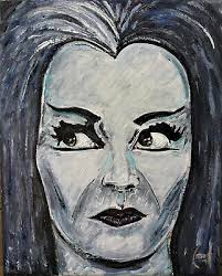 LILY Munster art monster 8x10 canvas ICON TV wife original Crowell oil  painting