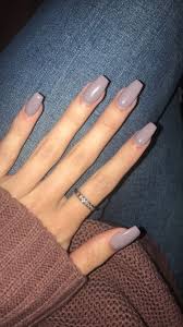 They cover most of the nail plate (refer to parts of the nail) and are fairly hardy and resistant to different the term acrylic nails is now widely used to describe all manner of false nails including fiber, silk and gel nails. Short Coffin Acrylic Nails Light Grey Nail And Manicure Trends
