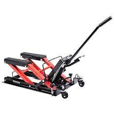 Goplus Motorcycle Atv Jack Lift Stand Quad Dirt Street Bike Hoist 1500 Lbs New Atv Bike Small Cars