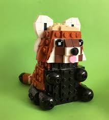 Little Red Panda Lego Animals Cool Lego Creations Lego Sculptures