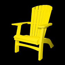 The leigh county cedar adirondack chair is a simple, graceful adirondack chair made of durable cedar with relatively few knots. Poly Casual Seaside Upright Adirondack Chair Yellow Walmart Com Walmart Com
