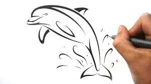 The dolphin tattoo is chosen for a variety of different reasons.the top choice would be their beauty as dolphin tattoo designs are very eyecatching. How To Draw A Dolphin Tribal Tattoo Design Style Youtube