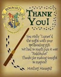 Template Harry Potter Happy Birthday Card Printable Printable Thank You Card Harry Potter Inspired With Hogwarts Crest Harry Potter Birthday Invitations Harry Potter Bday Harry Potter Birthday