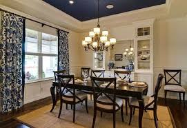 Color Trend Using Cobalt Blue Drapes In Your Home Drapery Street Dining Room Ceiling Dining Room Design Traditional Dining Room