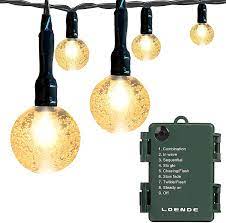 10% coupon applied at checkout save 10% with coupon. Amazon Com Battery Operated Globe String Lights Loende Crystal Globe String Lights 16ft 30 Led 8 Modes Waterproof String Lights With Timer For Backyard Garden Balcony Pergola Wedding Party Decor Warm White