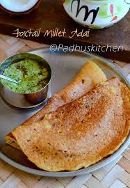 Foxtail Millet Adai Thinai Paruppu Adai Healthy Dinner Recipes Millet Recipes Padhuskitchen Recipe Millet Recipes Recipes Millet Recipe Indian