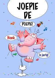 Verjaardagskaart Met Grappige Olifant Rondje Kaartje2go