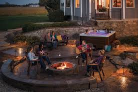 Small fire pits range from 20 to 25 inches in diameter and usually consist of a bowl. Fire And Water Fire Pit And Hot Tub Backyard Inspiration Master Spas Blog