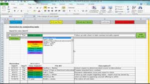 Excel Spreadsheet Providing List Of Reminders Future Tasks To Do Items Video 1 Of 3 Freeware Youtube