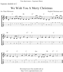 We Wish You A Merry Christmas ноты для гитары Free Sheet Music Scores We Wish You A Merry Christmas Free Christmas Ukulele Tabs Sheet Music Ukulele Songs Christmas Ukulele Ukulele Tabs