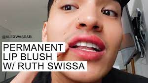 Alex Wassabi Visits Ruth Swissa For Lip Blush Permanent Lip Tattoo Youtube