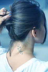 Stars Neck Tattoo Ink Girly Youqueen Tattoos Neck Tattoo Tattoos Neck Tattoo Women