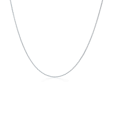 7x19mm love pendant charm with necklace chain 18k yellow gold 18in. Chain In 18k White Gold 18 Long Tiffany Co