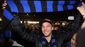 He brought podolski on as a substitute, against juventus on 6 january, having just signed him, and that was arguably podolski's best performance for inter. Lukas Podolski Arrives In Milan To Sign With Inter After Unhappy Arsenal Stint The Courier Mail