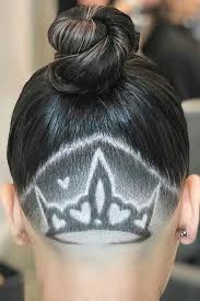 Corona Undercut Updo Hairstyle In 2020 Undercut Hairstyles Undercut Long Hair Undercut Designs