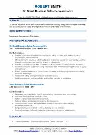 Small Business Sales Representative Resume Samples Qwikresume
