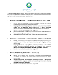 Advertisement shah alam, 3 mei: Jawatan Kosong Terkini Di Yayasan Islam Darul Ehsan Yide Appkerja Malaysia