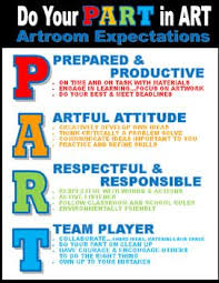 Do Your Part In Art Classroom Expectations Classroom Expectations Art Classroom Organization Art Classroom Management