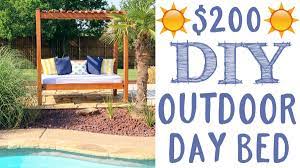 Laurie march demonstrates how to make an outdoor daybed in a few simple steps. Diy Outdoor Day Bed For About 200 Shanty 2 Chic