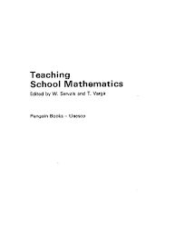 Ask a question or answer a question. Teaching School Mathematics Unesco Digital Library