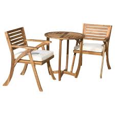 Tiny bistro tables and and compact chairs are eminently more practical for outdoors than big hulking monster pieces, because you can easily carry them from patio to lawn and back, to above: Bistro Sets Target