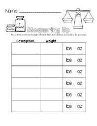 Measuring Up Pounds And Ounces Worksheet Freebie Visit Www Littlelearninglane Com For More Fun Ideas Free Printab First Grade Worksheets Worksheets Pound